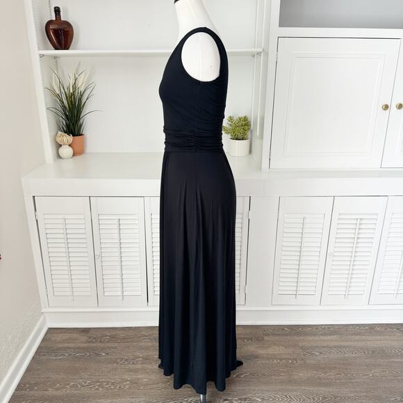 Boden Black Sienna Jersey V-Neck Maxi Dress Size S/4 - Picture 5 of 8